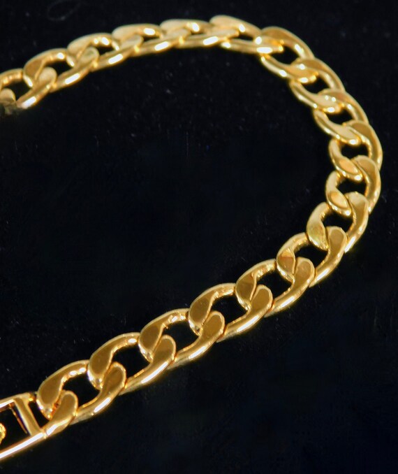 Vintage Avon Polished Links Bracelet, 1995 ~~ Gol… - image 3