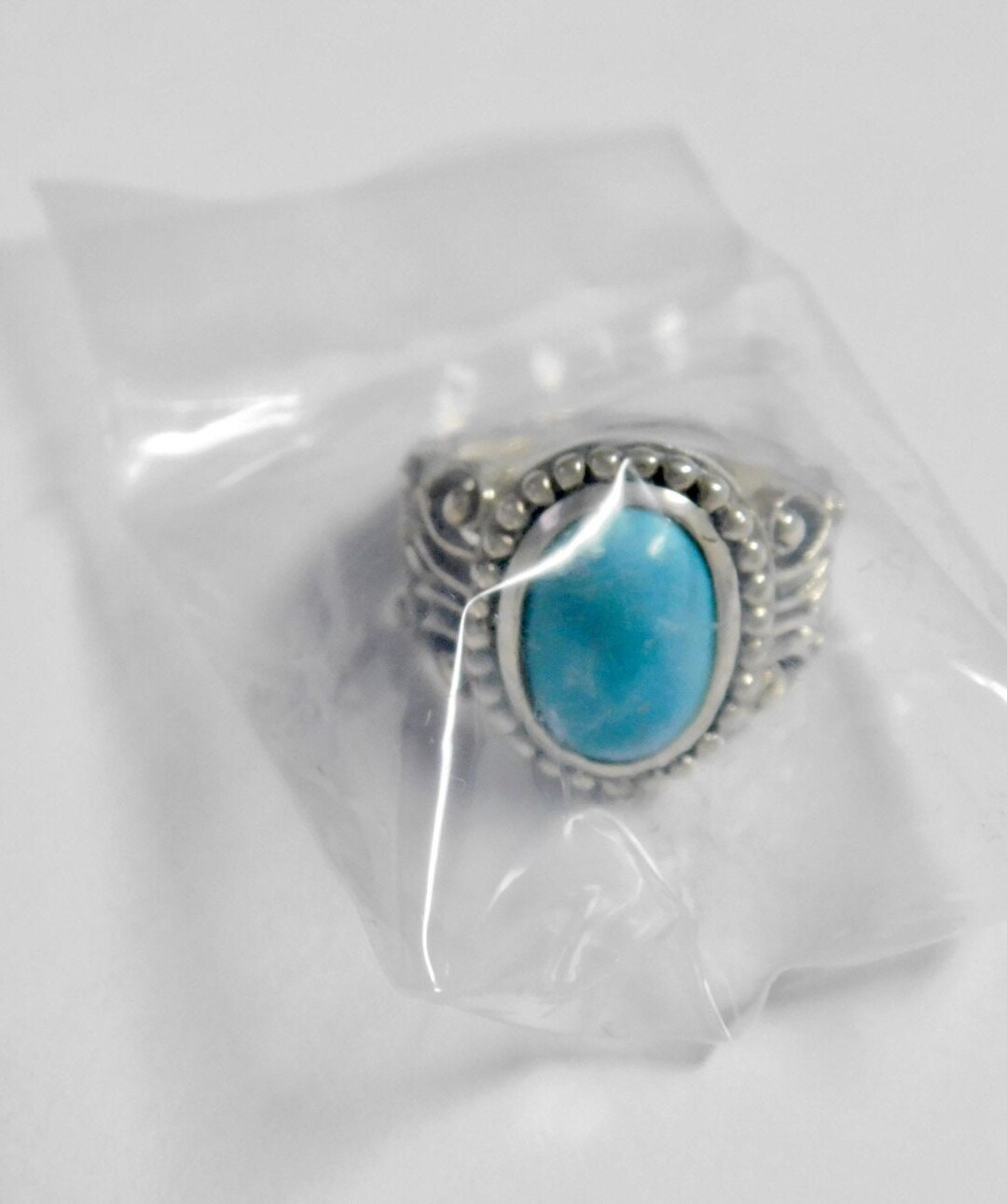 Vintage Avon Sterling Silver Bold Turquoise Ring, 2002 New in Box, Size ...