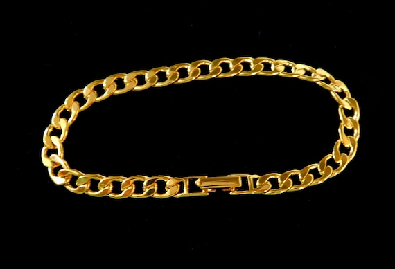 Vintage Avon Polished Links Bracelet, 1995 ~~ Gol… - image 1