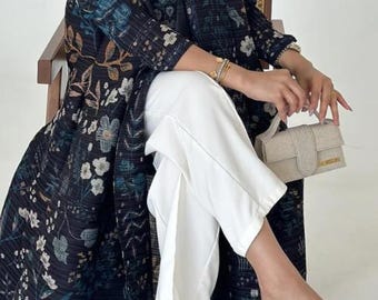 Midnight Blossom Abaya