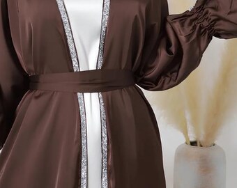 Regal Blossom Abaya Set: Luxurious Fabric, Golden Embroidery, Modest Design