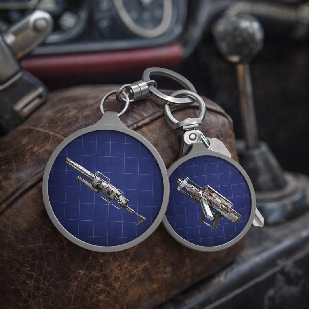 Bobcat Blueprint Keyring Tag, ARC Shooter Weapon Icon Keychain, Select ...