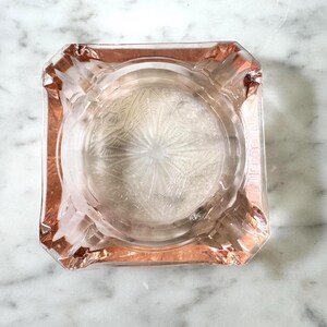 pink depression glass cigarette holder Pink Depression Glass Ashtray