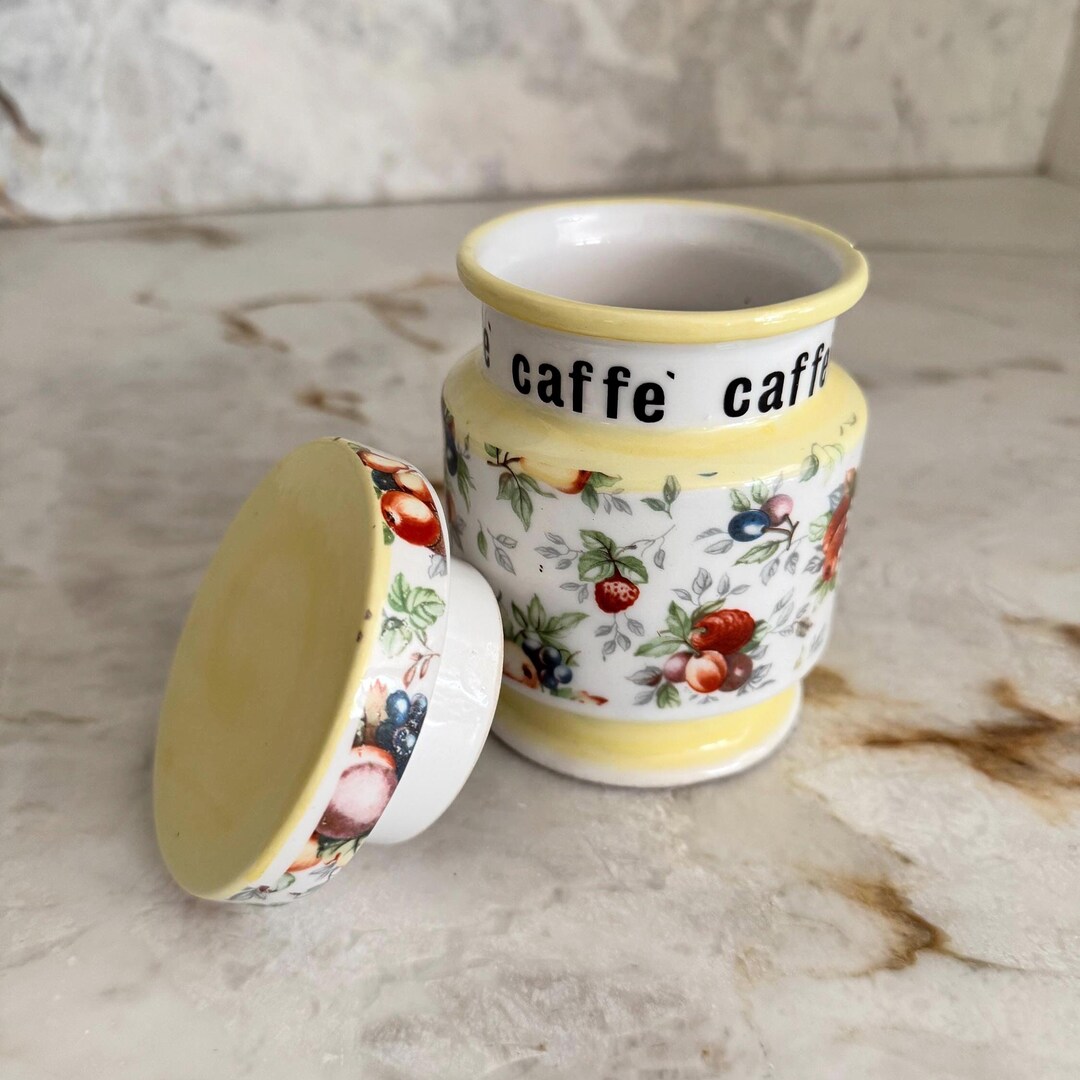 Vintage Italian Coffee Storage - Etsy