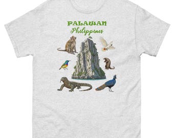 Palawan Philippines Animals T-Shirt (adult and youth sizes)