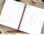 2026 Planner Pages Printable, Letter Size Monthly Calendar w/ Snapshot Pages, Monday Start, Discbound Page Inserts,  Discbound Journal PDF