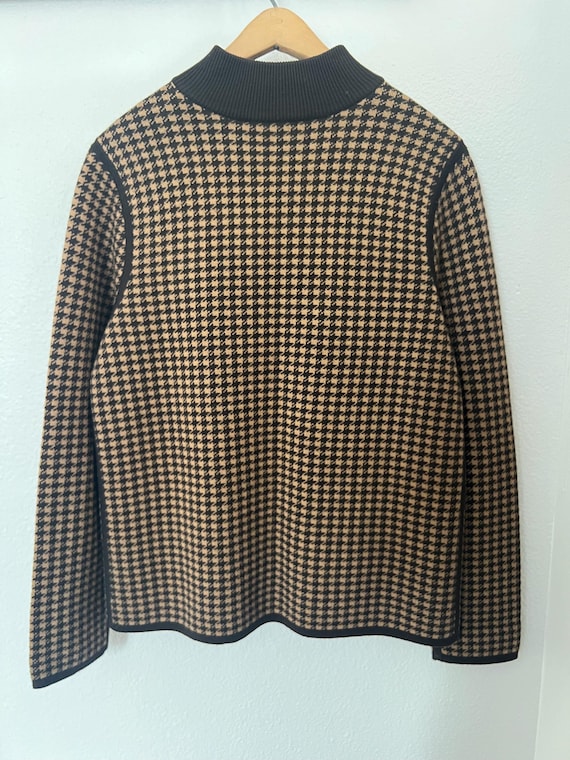 Pendleton Houndstooth Zip Up Jacket – Size Large - image 3