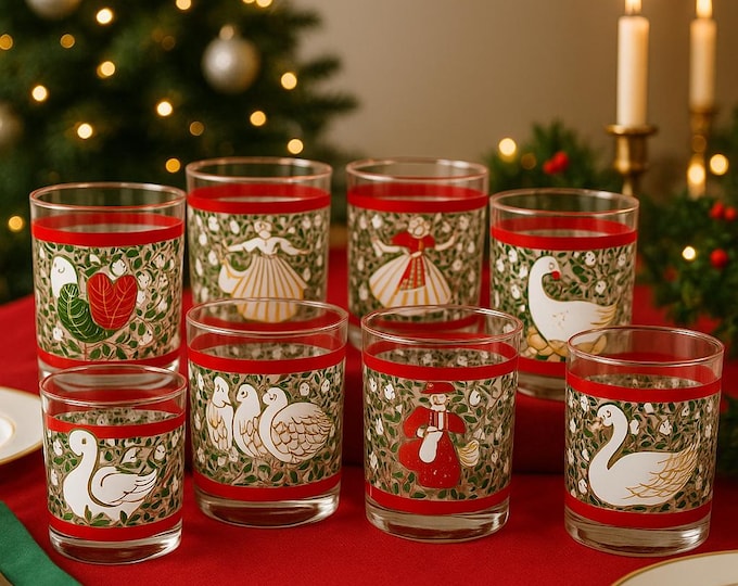 12 Days Of Christmas Glasses