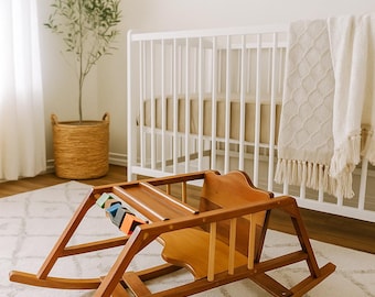 ヴィンテージオーク製ベビーロッキングチェア、1920年代～30年代、子供