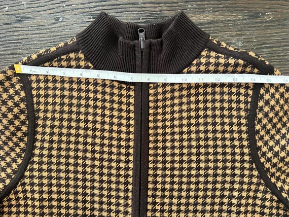 Pendleton Houndstooth Zip Up Jacket – Size Large - image 6