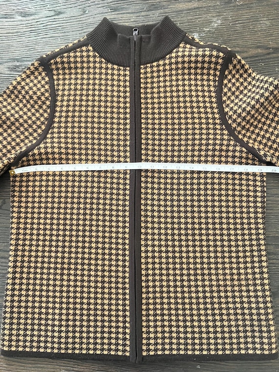Pendleton Houndstooth Zip Up Jacket – Size Large - image 5