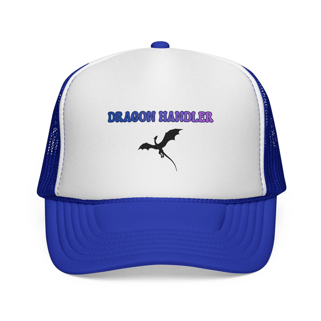 Dragon Handler Trucker Cap Mesh Hat With Dragon Silhouette - Etsy