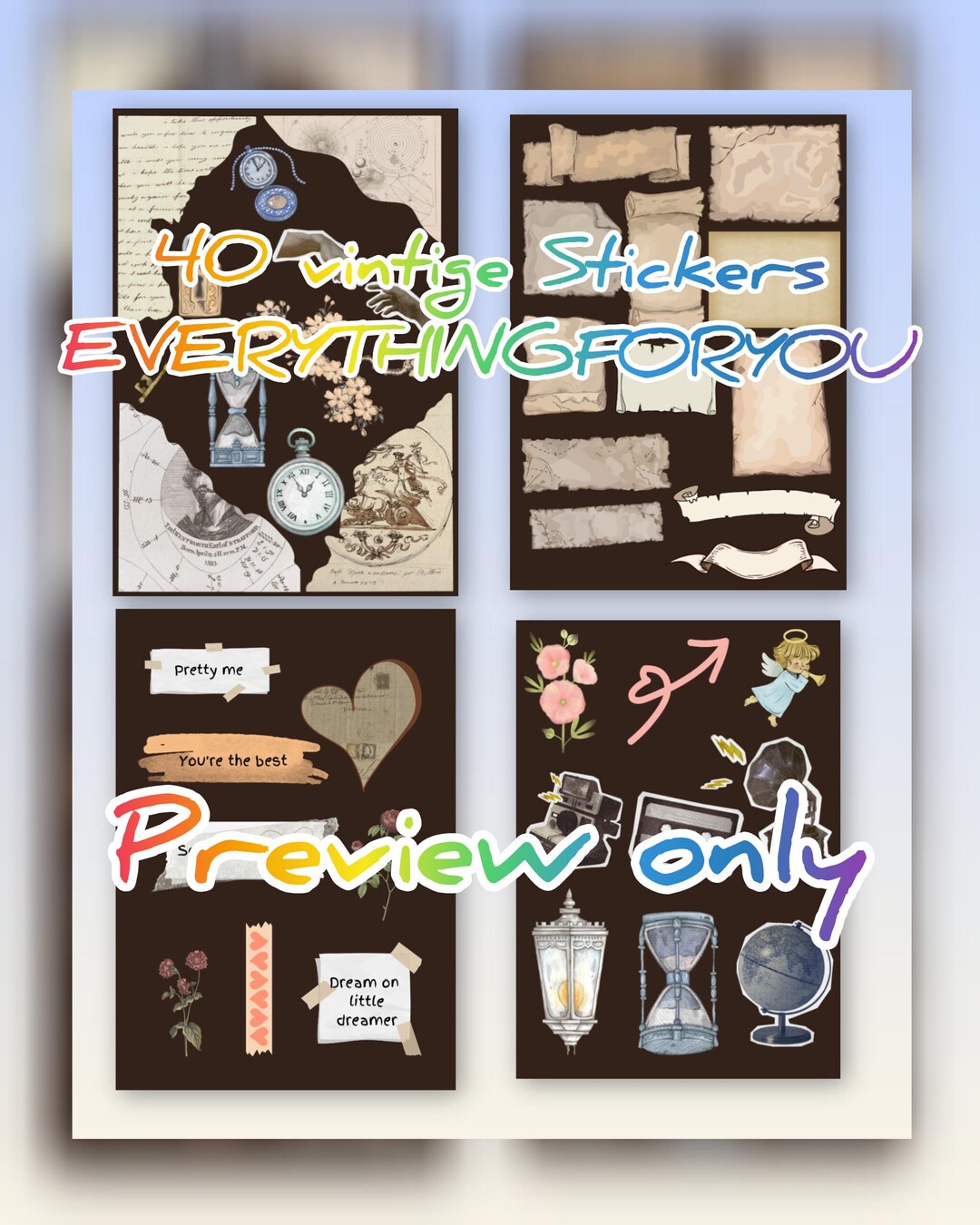 Printable Sticker Bundle – 40 Cute Designs – Digital Download - Etsy