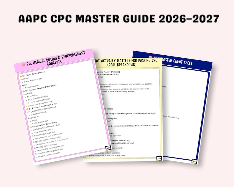 AAPC CPC Exam Ultimate Study Guide With Practice Questions - Etsy UK