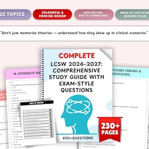 Guía de estudio LCSW 2026-2027: Preparación integral para el examen con casos prácticos (Descarga digital)