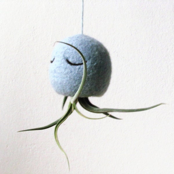 Air plant holder | Octopus airplant planter, Mother's Day gift, hanging planter best friend gift, Airplant jellyfish