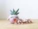Funny and colorful home decor idea | succulent planter, pink Chick, teacher gift for her, Mini Animal Vase, nursery decoration 