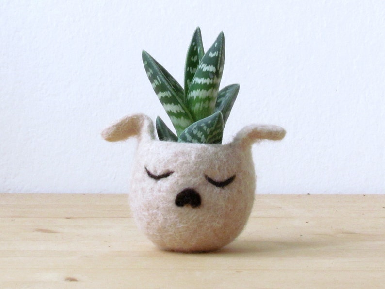 Dog planter | pet parent gift, cactus vase, Dog mama gift, Succulent planter, puppy pot, Cute dog lover gift, gift for her 