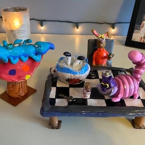 Alice in Wonderland Clay Sculpture
