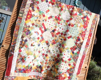 Country village Scrappy Quilt