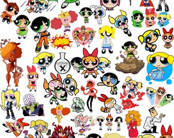 Le Superchicche - Film d'animazione - SVG-PNG-PDF - File a strati per Cricut