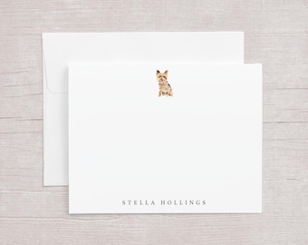 Yorkie Stationery, 12 Dog Note Cards
