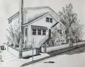 Portrety architektoniczne piórem i tuszem
