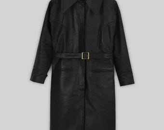 Manteau long Les Animaux fantastiques | Trench véritable pour femmes | Manteau long inspiré du film de Katherine Waterston | Pardessus tendance personnalisé par Embroz