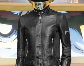 Daft Punk Electroma Leather Jacket | Classic Daft Punk Outfit | Handmade Genuine Leather Futuristic Jacket | Custom Fit Cosplay Costume