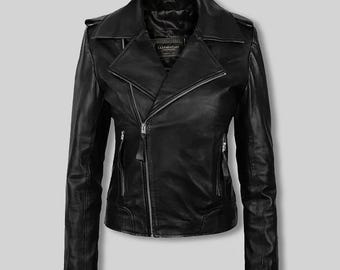 Megan Fox April O’Neil Leather Biker Jacket | Women’s Movie Inspired Outerwear
