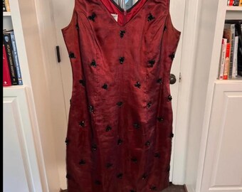 Looks Like New - 1990s Pristine Condition Embellished Semi Sheer Mini Dress