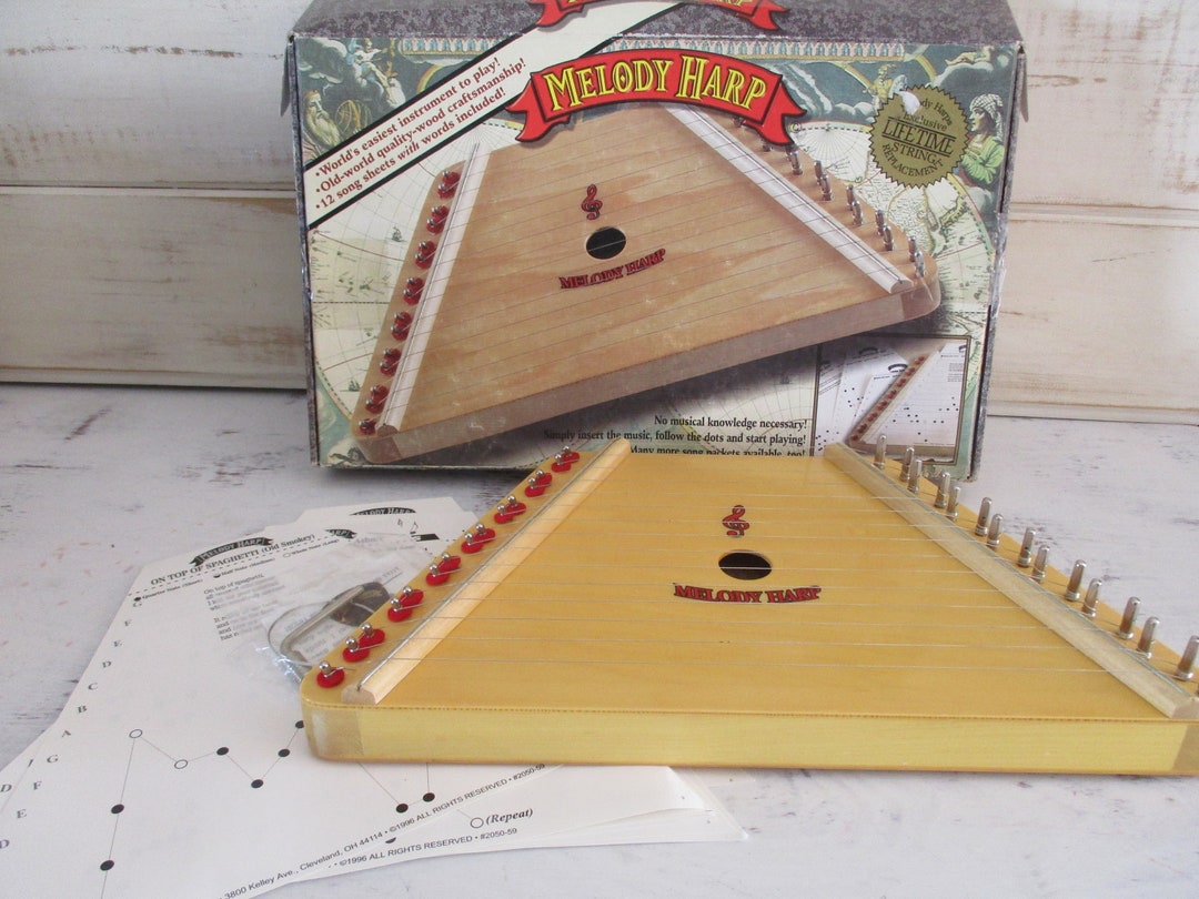 Vintage Melody Harp by Trophy Music Etsy