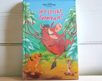Vintage Where is Pumbaa? Children's Book, Pumbaa Runs Away From Home German Edition 1997