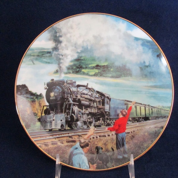 Vintage Train Collector Plate The Sunshine Special Limited by Jim Deneen 1991, Great American Trains Series FREE SHIPPING