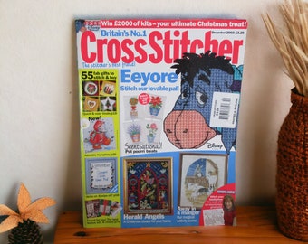 Vintage Cross Stitcher Featuring Eeyore and Adorable Humphrey, Britain's No. 1 Cross Stitcher 2003