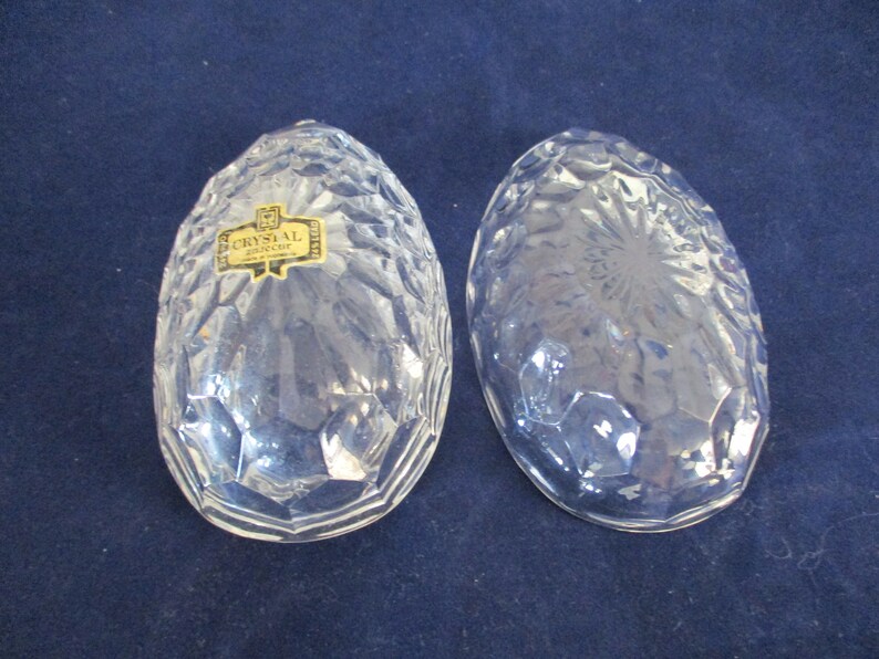 Vintage Lead Crystal Egg by Zajecar Made in Yugoslavia Etsy