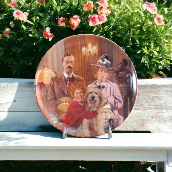 Vintage Annie, Lily and Rooster Collector Plate From Little Orphan Annie, Edwin M Knowles, 1986 by Bradford Exchange