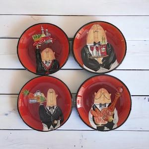 Chef Dip Bowls 5" by Certified International, Dinner is Served, Set of 4