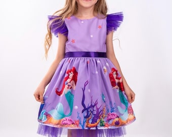Ariel Birthday Dress/the Little Mermaid Dress/mermaid Dress/ariel Mermaid/ disney Inspired Dress/under the Sea Dress/theme Birthday. - Etsy