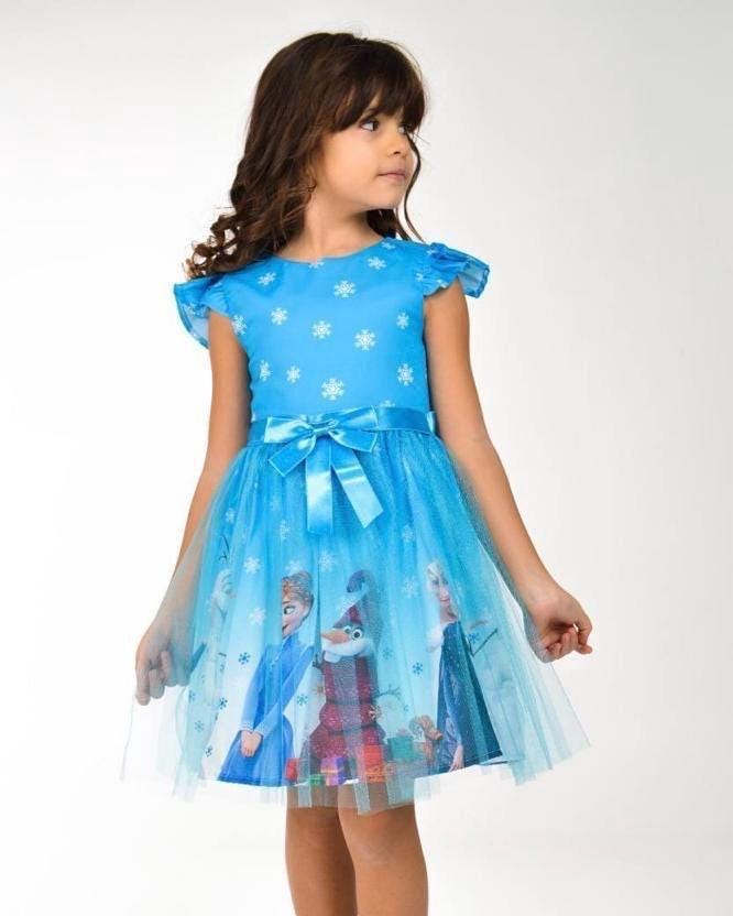 navy blue dress for baby girl Blue Snowflake Dress Woman main image 1
