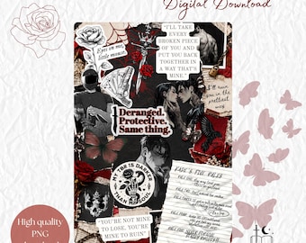 Dark Romance Kindle Insert | Gothic Collage (Digital Download)