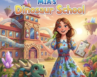 Personalized Dinosaur Story eBook, Kids Bedtime Book (Digital Download)