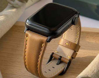 Premium leren vervangende Apple Watch-polsband | 38 40 41 mm | 42 44 45 46 mm | SE 1 2 3 | Ultra49 mm | Apple Watch-bandje | Cadeau voor haar