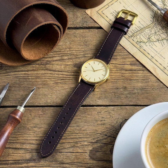 Handmade Pueblo Leather Classic Watch Replacement Band | 16mm 18mm 19mm 20mm 21mm 22mm 23mm 24mm 26mm | Classic Watch Wristband