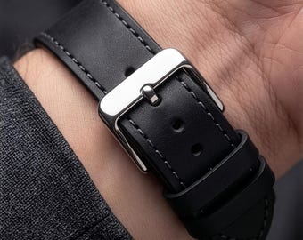Leren Apple Watch-band | 38 40 41 mm | 42 44 45 46 49 mm | Ultra, SE 1 2 3 | Leren Apple Watch-band
