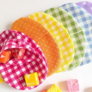 6 hervulbare stoffen paaseieren: regenboogzakeieren, set van 6, 12, 18 of 24 inch