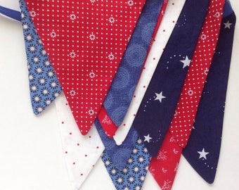 4th of July Banner/ Red, White and Blue Banner/ Memorial Day/ Patriotic Photo Prop/ Picnic Banner for Independence Day