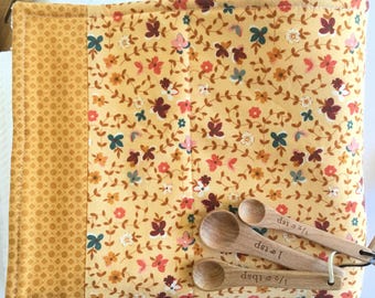 Fall Floral Dish Drying Mat: Thanksgiving Autumn Decor