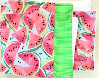 Watermelon Dish Drying Mat: Cotton Terry Cloth Kitchen Dishmat