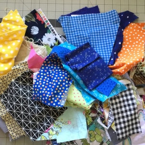 Fabric Scraps / Small/ Appliqué/Crafts